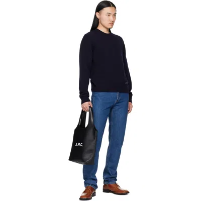 A.p.c. A. P.c. Classic Pullover Sweater For Men In Blue