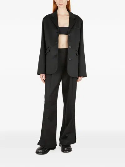 Soulland Button Blazer Jacket In Black