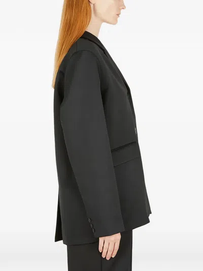 Soulland Button Blazer Jacket In Black