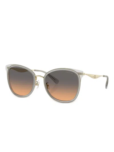 Coach Square-frame Sunglasses In Gray