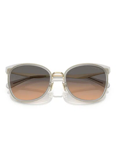 Coach Square-frame Sunglasses In Gray
