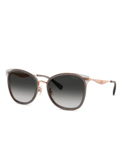 Coach Square-frame Sunglasses In Gray