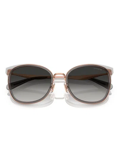 Coach Square-frame Sunglasses In Gray