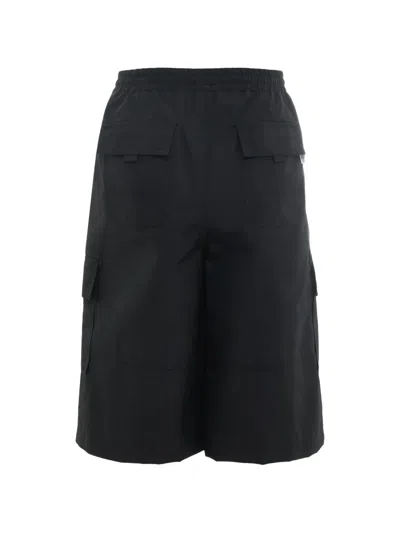 Juunj Drawstring Cargo Shorts In Black
