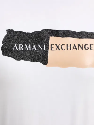 Armani Exchange Logo-print T-shirt In White