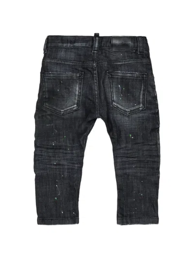 Dsquared2 Distressed Jeans In Black