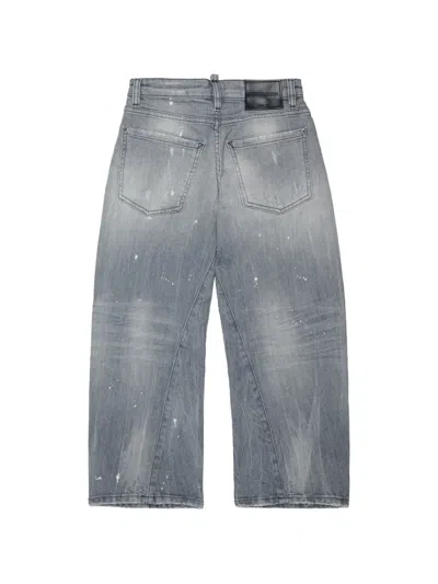 Dsquared2 Washed-effect Jeans In Gray