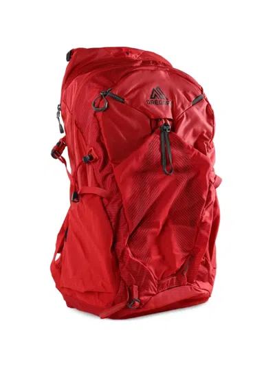 Gregory Miko 25 Logo-print Panelled Backpack In Red