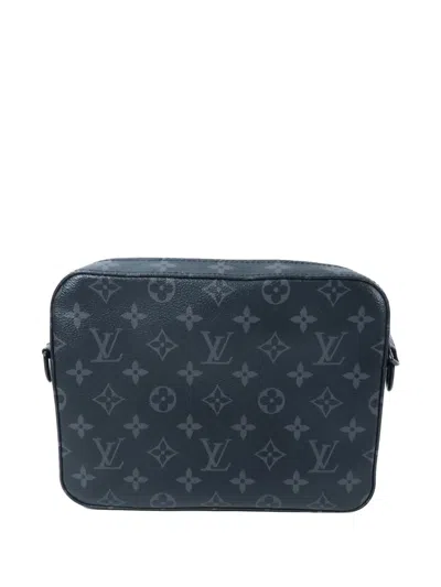 Louis Vuitton Steamer Monogram Eclipse Shoulder Bag In Black