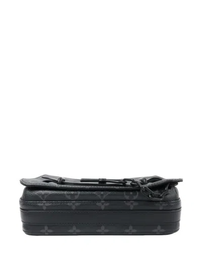 Louis Vuitton Steamer Monogram Eclipse Shoulder Bag In Black