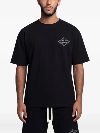 Exit Society Logo-print Graphic-print T-shirt In Black