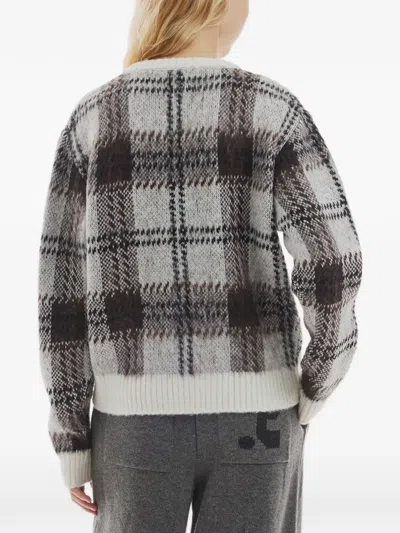 Rest&recreation Check-pattern Hairy Sweater In Multi