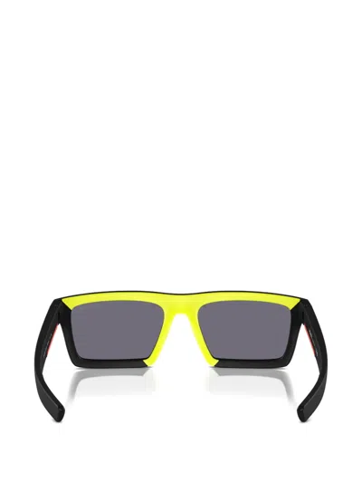 Prada Rectangle-frame Sunglasses In Black