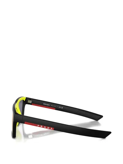 Prada Rectangle-frame Sunglasses In Black