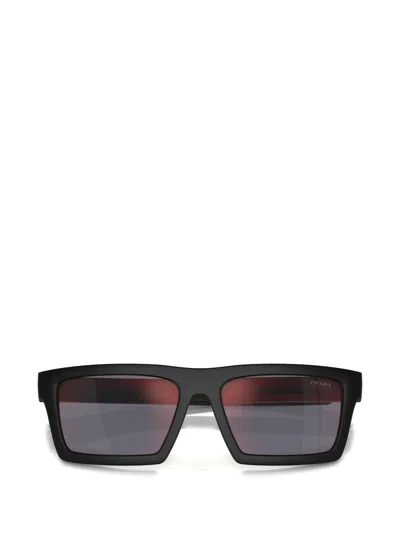 Prada Rectangle-frame Sunglasses In Black