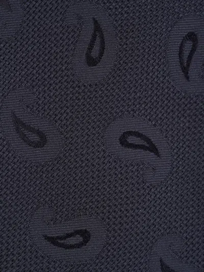 Kiton Paisley-pattern Jacquard Tie In Black