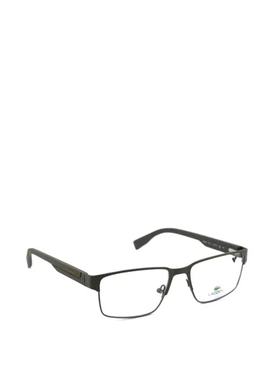 Lacoste Rectangle-frame Glasses In Gray