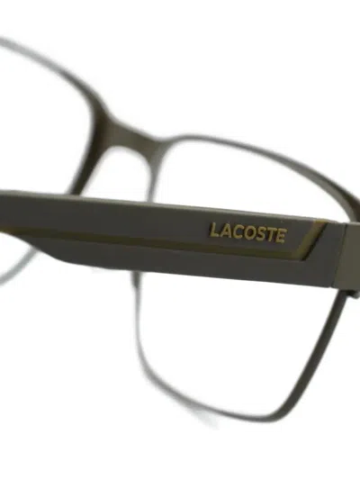 Lacoste Rectangle-frame Glasses In Gray