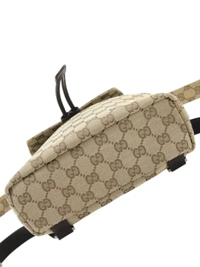 Pre-owned Gucci 2000-2015 Gg Canvas Backpack In Neutral