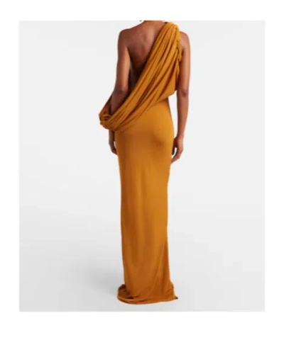 Christopher Esber Draped Gown In Brown