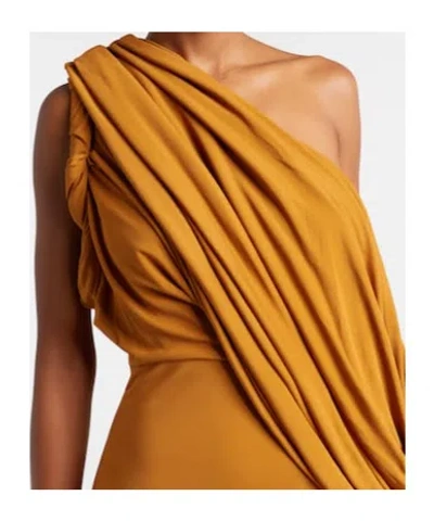 Christopher Esber Draped Gown In Brown