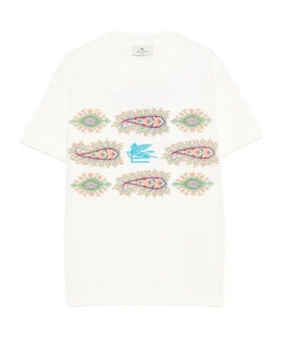 Etro Embroidered T-shirt In White