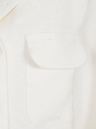 Eleventy Utility Patch-pocket Jacket In White