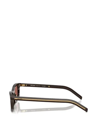 Prada Rectangle-frame Sunglasses In Transparent