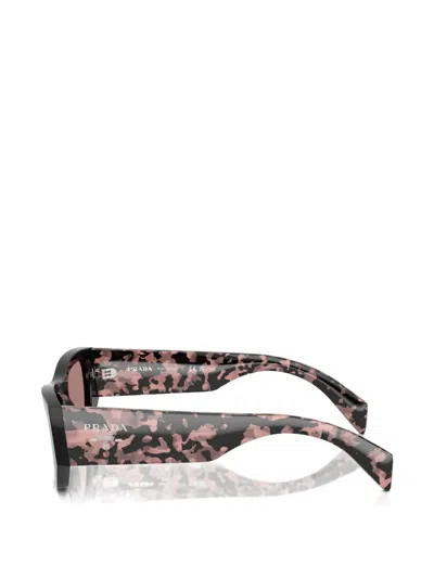 Prada Light Brown Rectangular Ladies Sunglasses Pr A01s 13p60b 53 In Gray
