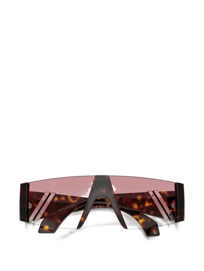 Versace 136mm Rectangular Sunglasses In Multi