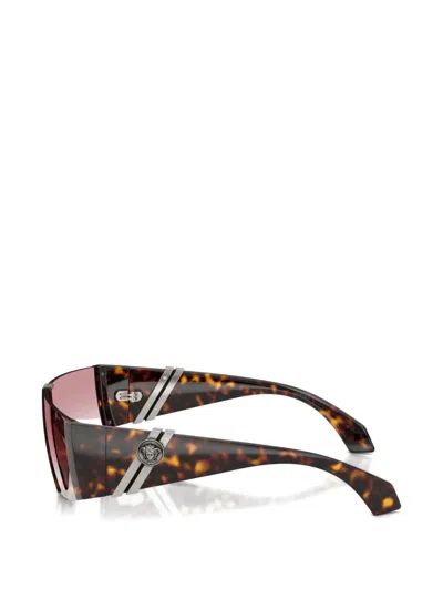 Versace 136mm Rectangular Sunglasses In Multi