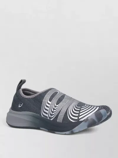 Asics Low Top Sneakers Patterned Upper Pull Tab In Blue