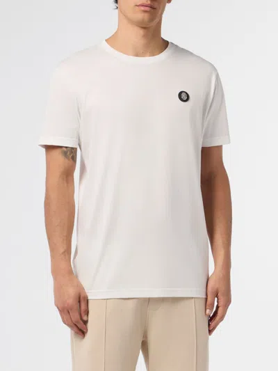 Billionaire Round Neck T-shirt Basic Men In White