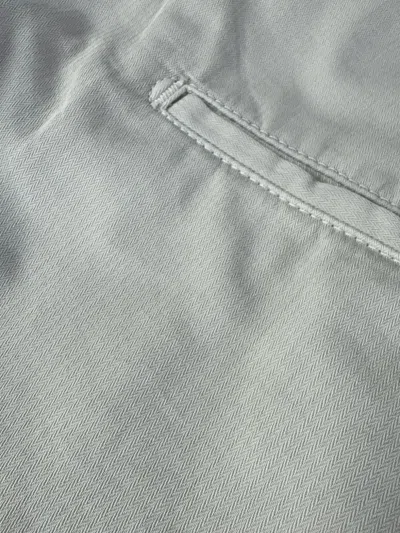 Boglioli Herringbone-pattern Cotton Trousers In Gray