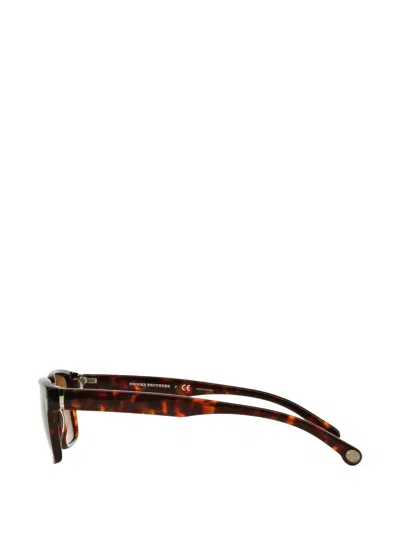 Brooks Brothers 52mm Rectangular Sunglasses In Brown