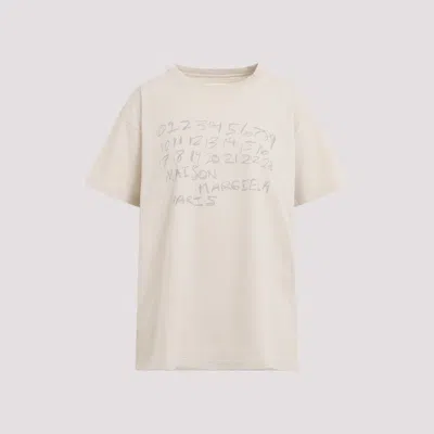 Maison Margiela Number Print Graphic Relaxed Fit T Shirt In Multi