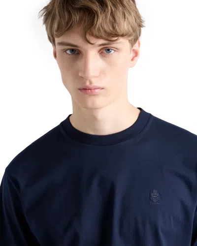 Prada T-shirt Aus Baumwolle In Blue