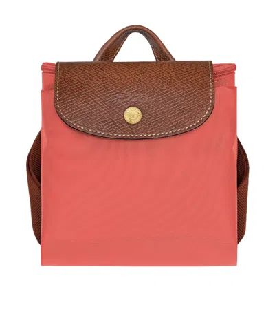 Longchamp Le Pliage Original M Backpack In Red