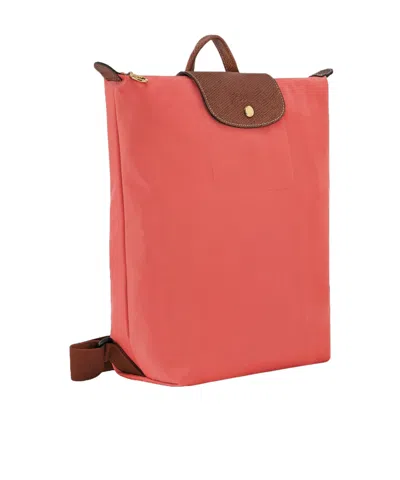 Longchamp Le Pliage Original M Backpack In Red