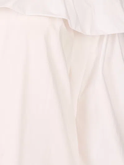 Msgm Ruffled Shirt In White