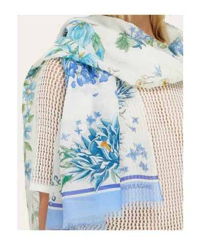 Ferragamo Spring Print Stole In Pattern