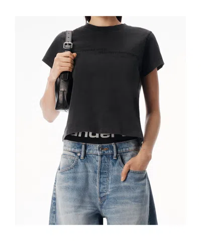 Alexander Wang Tight-fitting T-shirt In Black