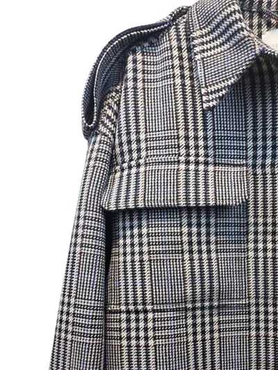 Stella Mccartney Checked Wool Overshirt In Brown