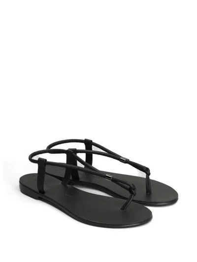 Nicolas Lainas Leather Flat Sandals In Multi