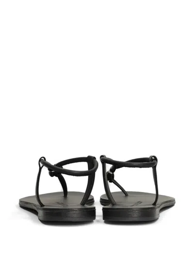 Nicolas Lainas Leather Flat Sandals In Multi
