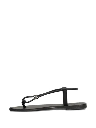 Nicolas Lainas Leather Flat Sandals In Multi