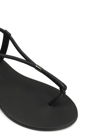 Nicolas Lainas Leather Flat Sandals In Multi