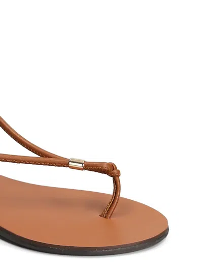 Nicolas Lainas Leather Flat Sandals In Multi
