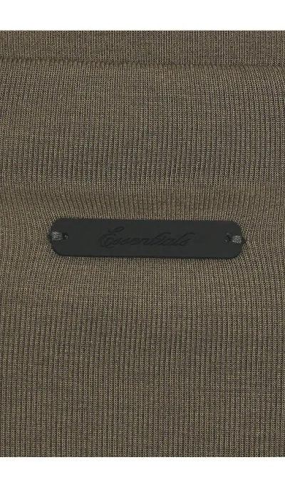 Essentials Fitted Longsleeve Tee In Gray