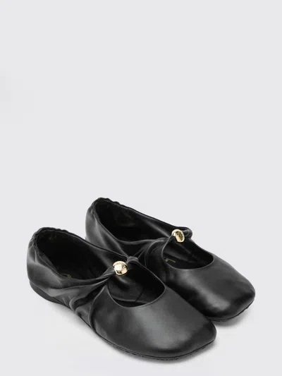 Loewe Nappa Pebble Ballet Flats In Black